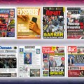 Naslovne strane sutrašnjih novina: Prelistavanje štampe za petak, 7. novembar 2025. godine