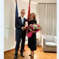 Zlatno odlikovanje za zasluge u Republici Austriji dodeljeno upravnici Galerije Matice srpske