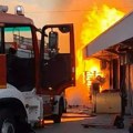 Radnik zadobio povrede u požaru u supermarketu “Mere”