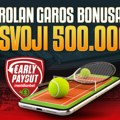 Serviraj za pobedu: Kladi se na Rolan Garos i uključi se u trku za 500.000 dinara bonusa!