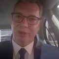 "Ponosan što predvodim Pokret slobodnih ljudi!" Vučić u "škodi" ispred Arene: "Imam ogromnu tremu, idemo da ih pobedimo!"…