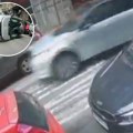 Isplivao snimak udesa u centru Beograda! Kamera uhvatila ključan momenat - Džip kači parkirani auto i prevrće se (video)
