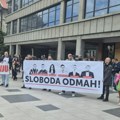 "Pustite ih odmah": Protest podrške aktivistima i Mariji Vasić ispred Palate pravde