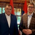 Vučić se sastao Sa Dodikom "Dogovorili smo se da u najkraćem roku organizujemo skup svih državnih organa Srbije i Srpske"