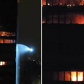 Gori neboder Vjesnika: Borba sa vatrenom stihijom traje celu noć, dramatični prizori iz Zagreba