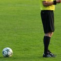 Srpski arbitar Nenad Minaković sudiće meč između fudbalera Jabloneca i Rendžersa