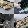 "Tapacirao" auto marihuanom: Carinici otkrili tajne pregrade u vozilu i zaplenili 100 paketa droge