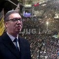 Vučić govorio na skupu u Jagodini: Gotovo da sam zaplakao kad sam video koliko ljudi je došlo da brani Srbiju