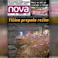 „Nova“ piše: „Tišina prepala režim“