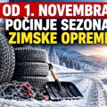 Od 1. novembra nova pravila za vozače: zimske gume, lanci i kazne do 800.000 dinara