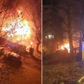 Gori kod stadiona Beograda! Vatrogasci se bore sa vatrom