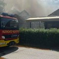 FOTO i VIDEO: Požar u Beočinu, gori objekat u centru naselja