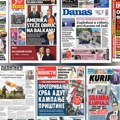 Naslovne strane sutrašnjih novina: Prelistavanje štampe za nedelju, 31. maj 2026. godine