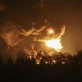 Serija eksplozija u Harkovskoj oblasti, pogođen voz sa vojnom tehnikom