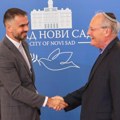Gradonačelnik Mićin sa Efraimom Zurofom, izraelskim istoričarem Negovanje istine i kulture sećanja na Holokaust