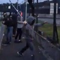 Užasne scene! Snimak jezive tuče navijača, sevale štangle i motke na sve strane - pakao! (videio)