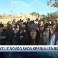 Hiljadu studenata i građana krenulo iz Novog Sada peške za Beograd
