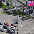 (Foto) sudar nasred autokomande: Kamere sve zabeležile, policija na licu mesta