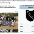 Skandal u Sarajevu: Specijalci kantonskog MUP-a pozirali uz zastavu sa elementima ozloglašene Handžar divizije (foto)