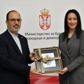Жарић Ковачевић с амбасадором Фазлијем:Јачање сарадње Србије и Ирана у области демографије