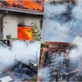Veliki požar guta porodičnu kuću u Kruševcu: Planula kao kutija šibica zbog ostavljene ringle s ručkom? (video)