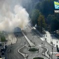 Požar u „ćacilendu“, zapalio se jedan od šatora (FOTO)