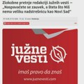 Pretnje smrću redakcijama Južnih vesti i Volim Zrenjanin, UNS traži da se pronađu odgovorni