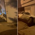 "Parkirao ga tako da se ne vide tablice": Nesvakidašnja nesreća na Petlovom brdu - auto upao u rupu, vire samo točkovi!