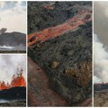 (Фото, видео) застрашујуће слике с Исланда Нова вулканска ерупција, евакуисан град и Плава лагуна, дигла се ватрена завеса од…