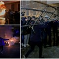 Dinamično ispred Raminog kabineta: Haos u Tirani, jedan od protestanata goreo pogođen Molotovljevim koktelom, više povređenih…