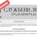 Zeleno-levi front: Krivična prijava za falsifikovanje Službenog lista grada Beograda