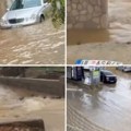 Poplava napravila haos u Ulcinju Automobili plivaju ulicama, voda ušla u kuće i štale, poplavljeni zasadi (video)