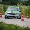 Tamara Andžić najbrža dama na auto slalom trci u Zrenjaninu