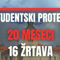 Studentski protest u Nišu u sredu 1. jula