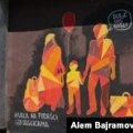 Poruke dobrodošlice izbjeglicama na muralu u Sarajevu