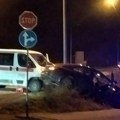 Kombi se zakucao u auto, koji je završio u kanalu Udes u Velikim Crljenima