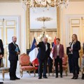 Brnabić sa predsednikom francuskog Senata Žerarom Laršeom u Parizu
