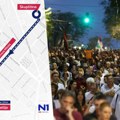 (MAPA) Ruta protesta „Srbija protiv nasilja“ 5. avgusta u Beogradu