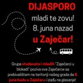 „Dijasporo, mladi te zovu! 8. juna nazad u Zaječar“: Mladi pozvali ljude iz dijaspore da se vrate i glasaju