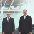 Vučić dočekao predsednika Slovačke ispred Palate Srbija uz najviše državne počasti