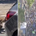 Počeo protest ispred zgrade RTS-a: Blokirana Takovska ulica u centru Beograda (foto)