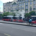 Zapalio se autobus GSP-a kod hotela Moskva