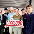 Ер Србија превезла милионитог путника у 2026. години: Срећна путница изненађена на аеродрому