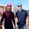 Aleksandar Bec i Boško Ničić obišli radove na Vizitorskom centru