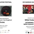 Slobodan Milivojević i alumni FU Miloš Vuković i Pavle Žarkić otvaraju XIX Naissus Guitar Festival