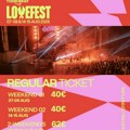 Još samo 24 sata do poskupljenja ulaznica za Lovefest