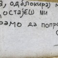 Hej, Nađa iz Bloka 70, imaš nepročitanu poruku na zidu zgrade: "Odblokiraj me jbt, moramo da popričamo"