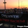 Blokada autoputa na 11. protestu 'Srbija protiv nasilja' u Beogradu