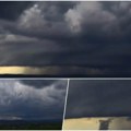 (Video) Zastrašujući prizori na nebu iznad Gornjeg Milanovca: Nebo se smračilo - nevreme samo što nije! Apokaliptični…