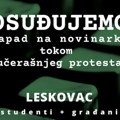 Nezavisna grupa građana i studenata osuđuje napad na nanovinarku tokom jučerašnjih protesta